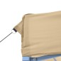 vidaXL Partyzelt Faltbar Pop-Up mit 3 Seitenteilen Beige vidaXL Partyzelt Faltbar Pop-Up mit 3 Seitenteilen Beige