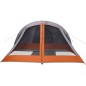 vidaXL Campingzelt 4 Personen Grau und Orange Wasserdicht vidaXL Campingzelt 4 Personen Grau und Orange Wasserdicht