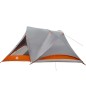 vidaXL Campingzelt 4 Personen Grau und Orange Wasserdicht vidaXL Campingzelt 4 Personen Grau und Orange Wasserdicht
