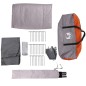vidaXL Campingzelt 4 Personen Grau und Orange Wasserdicht vidaXL Campingzelt 4 Personen Grau und Orange Wasserdicht