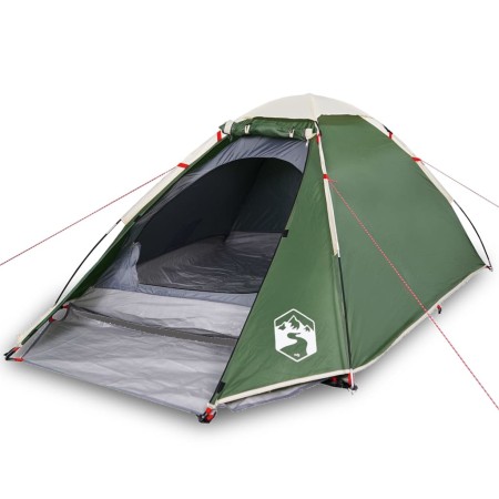 vidaXL Kuppel-Campingzelt 4 Personen Grün Wasserdicht