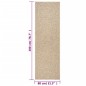 vidaXL Teppich ZIZUR 80x200 cm Jute-Optik Indoor und Outdoor vidaXL Teppich ZIZUR 80x200 cm Jute-Optik Indoor und Outdoor