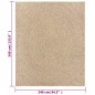 vidaXL Teppich ZIZUR 240x340 cm Jute-Optik Indoor und Outdoor vidaXL Teppich ZIZUR 240x340 cm Jute-Optik Indoor und Outdoor