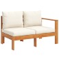 vidaXL 5-tlg. Garten-Sofagarnitur mit Kissen Massivholz Akazie vidaXL 5-tlg. Garten-Sofagarnitur mit Kissen Massivholz Akazie