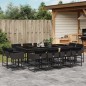 vidaXL 13-tlg. Garten-Essgruppe mit Kissen Schwarz Poly Rattan vidaXL 13-tlg. Garten-Essgruppe mit Kissen Schwarz Poly Rattan