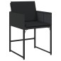 vidaXL 13-tlg. Garten-Essgruppe mit Kissen Schwarz Poly Rattan vidaXL 13-tlg. Garten-Essgruppe mit Kissen Schwarz Poly Rattan