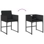 vidaXL 13-tlg. Garten-Essgruppe mit Kissen Schwarz Poly Rattan vidaXL 13-tlg. Garten-Essgruppe mit Kissen Schwarz Poly Rattan