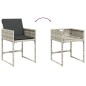 vidaXL 13-tlg. Garten-Essgruppe mit Kissen Hellgrau Poly Rattan vidaXL 13-tlg. Garten-Essgruppe mit Kissen Hellgrau Poly Rattan