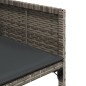 vidaXL 15-tlg. Garten-Essgruppe mit Kissen Grau Poly Rattan vidaXL 15-tlg. Garten-Essgruppe mit Kissen Grau Poly Rattan