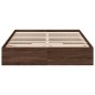 vidaXL Bettgestell mit Schubladen Braun Eichen-Optik 150x200 cm vidaXL Bettgestell mit Schubladen Braun Eichen-Optik 150x200 cm