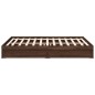 vidaXL Bettgestell mit Schubladen Braun Eichen-Optik 150x200 cm vidaXL Bettgestell mit Schubladen Braun Eichen-Optik 150x200 cm