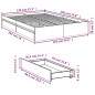 vidaXL Bettgestell mit Schubladen Braun Eichen-Optik 120x190 cm vidaXL Bettgestell mit Schubladen Braun Eichen-Optik 120x190 cm
