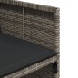 vidaXL 5-tlg. Garten-Essgruppe mit Kissen Grau Poly Rattan vidaXL 5-tlg. Garten-Essgruppe mit Kissen Grau Poly Rattan