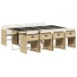 vidaXL 9-tlg. Garten-Essgruppe mit Kissen Beige Poly Rattan vidaXL 9-tlg. Garten-Essgruppe mit Kissen Beige Poly Rattan