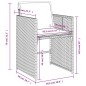 vidaXL 9-tlg. Garten-Essgruppe mit Kissen Schwarz Poly Rattan vidaXL 9-tlg. Garten-Essgruppe mit Kissen Schwarz Poly Rattan