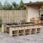 vidaXL 11-tlg. Garten-Essgruppe mit Kissen Beigemischung Poly Rattan vidaXL 11-tlg. Garten-Essgruppe mit Kissen Beigemischung Poly Rattan