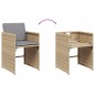 vidaXL 11-tlg. Garten-Essgruppe mit Kissen Beigemischung Poly Rattan vidaXL 11-tlg. Garten-Essgruppe mit Kissen Beigemischung Poly Rattan
