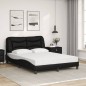 vidaXL Bett mit Matratze Schwarz 120x200 cm Kunstleder vidaXL Bett mit Matratze Schwarz 120x200 cm Kunstleder