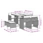 vidaXL 9-tlg. Garten-Essgruppe mit Kissen Schwarz Poly Rattan vidaXL 9-tlg. Garten-Essgruppe mit Kissen Schwarz Poly Rattan