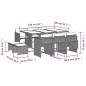 vidaXL 11-tlg. Garten-Essgruppe mit Kissen Beigemischung Poly Rattan vidaXL 11-tlg. Garten-Essgruppe mit Kissen Beigemischung Poly Rattan
