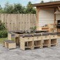 vidaXL 13-tlg. Garten-Essgruppe mit Kissen Beigemischung Poly Rattan vidaXL 13-tlg. Garten-Essgruppe mit Kissen Beigemischung Poly Rattan