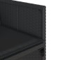 vidaXL 15-tlg. Garten-Essgruppe mit Kissen Schwarz Poly Rattan vidaXL 15-tlg. Garten-Essgruppe mit Kissen Schwarz Poly Rattan