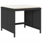 vidaXL 9-tlg. Garten-Essgruppe mit Kissen Schwarz Poly Rattan vidaXL 9-tlg. Garten-Essgruppe mit Kissen Schwarz Poly Rattan