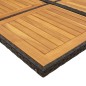 vidaXL 9-tlg. Garten-Essgruppe mit Kissen Schwarz Poly Rattan vidaXL 9-tlg. Garten-Essgruppe mit Kissen Schwarz Poly Rattan