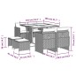 vidaXL 9-tlg. Garten-Essgruppe mit Kissen Schwarz Poly Rattan vidaXL 9-tlg. Garten-Essgruppe mit Kissen Schwarz Poly Rattan