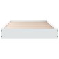 vidaXL Bettgestell Weiß 75x190 cm Holzwerkstoff vidaXL Bettgestell Weiß 75x190 cm Holzwerkstoff