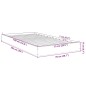 vidaXL Bettgestell Weiß 75x190 cm Holzwerkstoff vidaXL Bettgestell Weiß 75x190 cm Holzwerkstoff