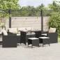 vidaXL 6-tlg. Garten-Sofagarnitur mit Kissen Schwarz Poly Rattan vidaXL 6-tlg. Garten-Sofagarnitur mit Kissen Schwarz Poly Rattan