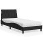 vidaXL Bett mit Matratze Schwarz 80x200 cm Samt vidaXL Bett mit Matratze Schwarz 80x200 cm Samt
