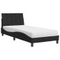 vidaXL Bett mit Matratze Schwarz 80x200 cm Samt vidaXL Bett mit Matratze Schwarz 80x200 cm Samt