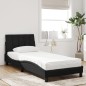 vidaXL Bett mit Matratze Schwarz 80x200 cm Samt vidaXL Bett mit Matratze Schwarz 80x200 cm Samt