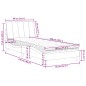 vidaXL Bett mit Matratze Schwarz 80x200 cm Samt vidaXL Bett mit Matratze Schwarz 80x200 cm Samt