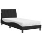 vidaXL Bett mit Matratze Schwarz 90x190 cm Samt vidaXL Bett mit Matratze Schwarz 90x190 cm Samt