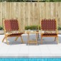 vidaXL Gartenstühle 2 Stk. Klappbar Rot Massivholz Akazie & Stoff vidaXL Gartenstühle 2 Stk. Klappbar Rot Massivholz Akazie & Stoff