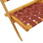 vidaXL Gartenstühle 2 Stk. Klappbar Rot Massivholz Akazie & Stoff vidaXL Gartenstühle 2 Stk. Klappbar Rot Massivholz Akazie & Stoff