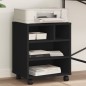 vidaXL Druckerständer mit Rollen Schwarz 41x32x48 cm vidaXL Druckerständer mit Rollen Schwarz 41x32x48 cm