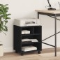 vidaXL Druckerständer mit Rollen Schwarz 41x32x48 cm vidaXL Druckerständer mit Rollen Schwarz 41x32x48 cm