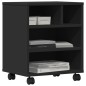 vidaXL Druckerständer mit Rollen Schwarz 41x32x48 cm vidaXL Druckerständer mit Rollen Schwarz 41x32x48 cm