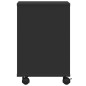 vidaXL Druckerständer mit Rollen Schwarz 41x32x48 cm vidaXL Druckerständer mit Rollen Schwarz 41x32x48 cm