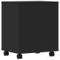 vidaXL Druckerständer mit Rollen Schwarz 41x32x48 cm vidaXL Druckerständer mit Rollen Schwarz 41x32x48 cm