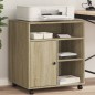 vidaXL Druckerständer mit Rollen Sonoma-Eiche 60x50x67 cm vidaXL Druckerständer mit Rollen Sonoma-Eiche 60x50x67 cm