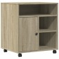 vidaXL Druckerständer mit Rollen Sonoma-Eiche 60x50x67 cm vidaXL Druckerständer mit Rollen Sonoma-Eiche 60x50x67 cm