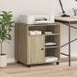 vidaXL Druckerständer mit Rollen Sonoma-Eiche 60x50x67 cm vidaXL Druckerständer mit Rollen Sonoma-Eiche 60x50x67 cm