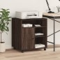 vidaXL Druckerständer mit Rollen Braun Eichen-Optik 60x50x67 cm vidaXL Druckerständer mit Rollen Braun Eichen-Optik 60x50x67 cm