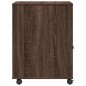 vidaXL Druckerständer mit Rollen Braun Eichen-Optik 60x50x67 cm vidaXL Druckerständer mit Rollen Braun Eichen-Optik 60x50x67 cm
