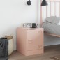 vidaXL Nachttisch Rosa 34,5x39x44 cm Stahl vidaXL Nachttisch Rosa 34,5x39x44 cm Stahl